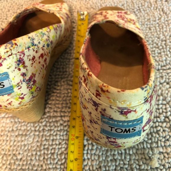 Tom’s Wedge Heel multi colour size 7 - Picture 4 of 7